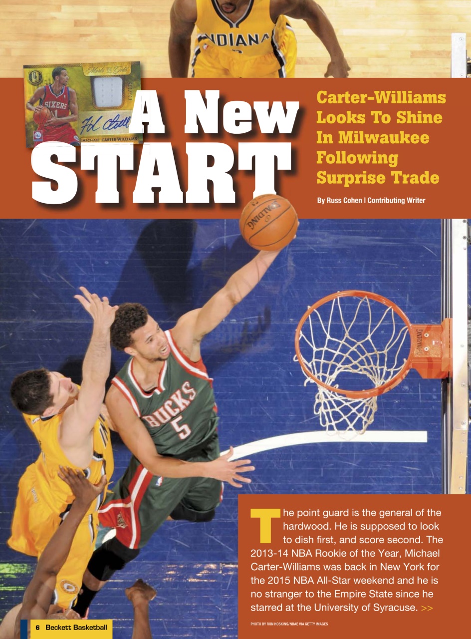 Beckett Basketball Magazine Preview Pages