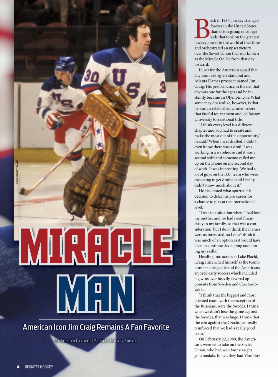 Beckett Hockey Magazine Preview Pages