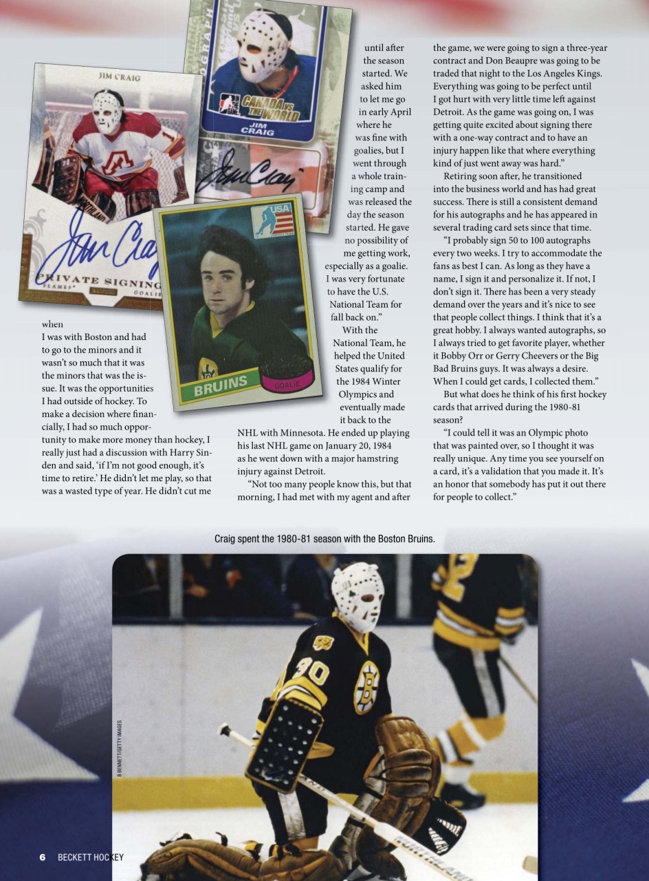 Beckett Hockey Magazine Preview Pages