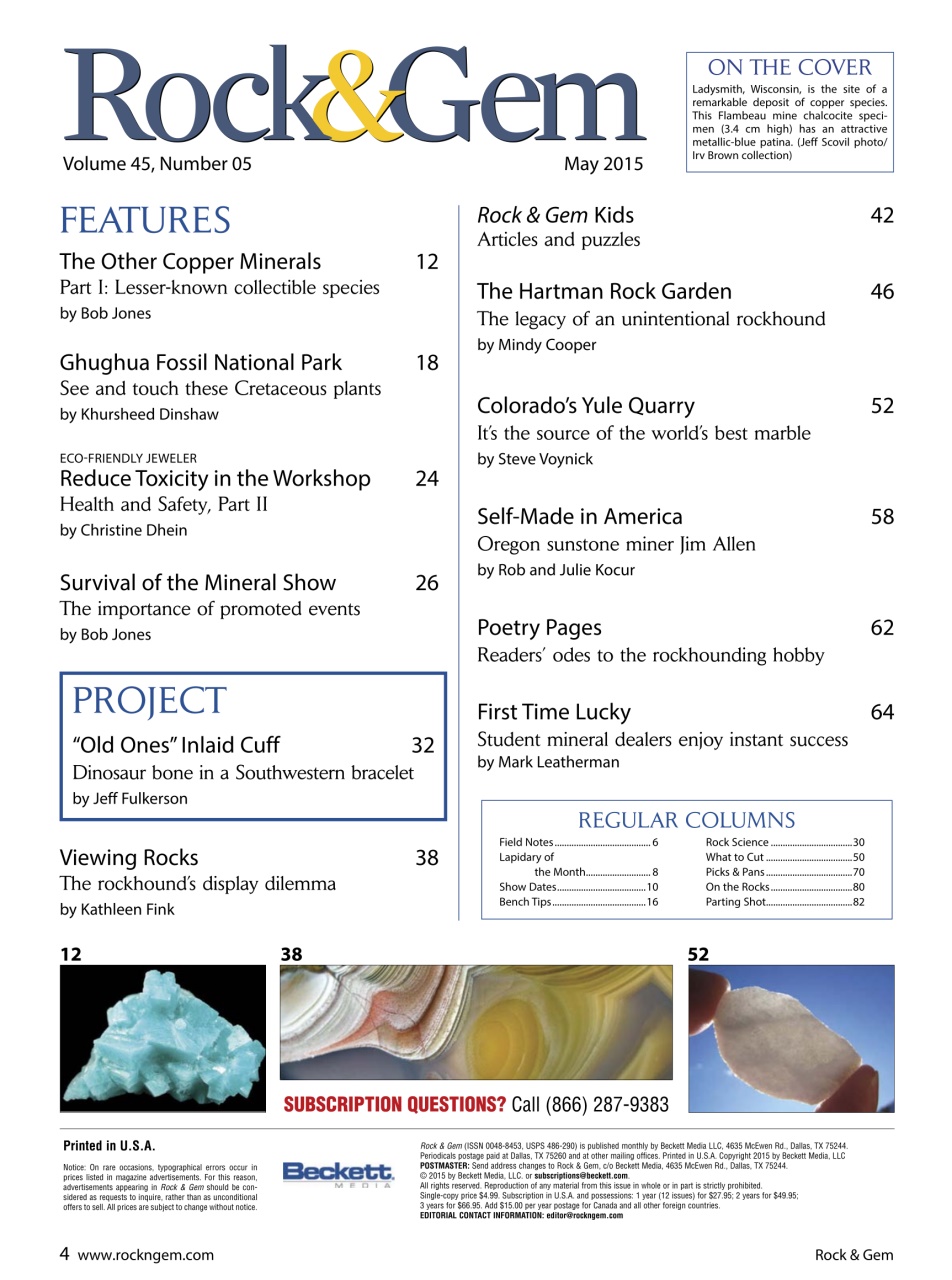 Rock&Gem Magazine Preview Pages