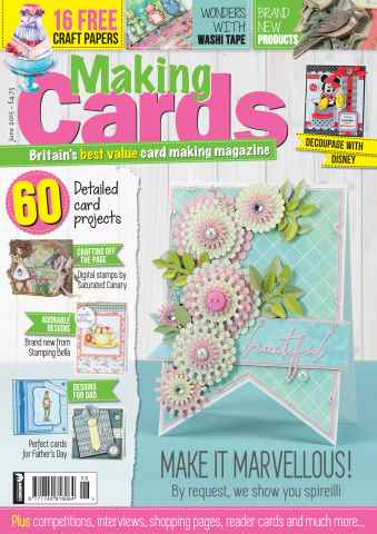 Making Cards & Papercraft issue June 2015