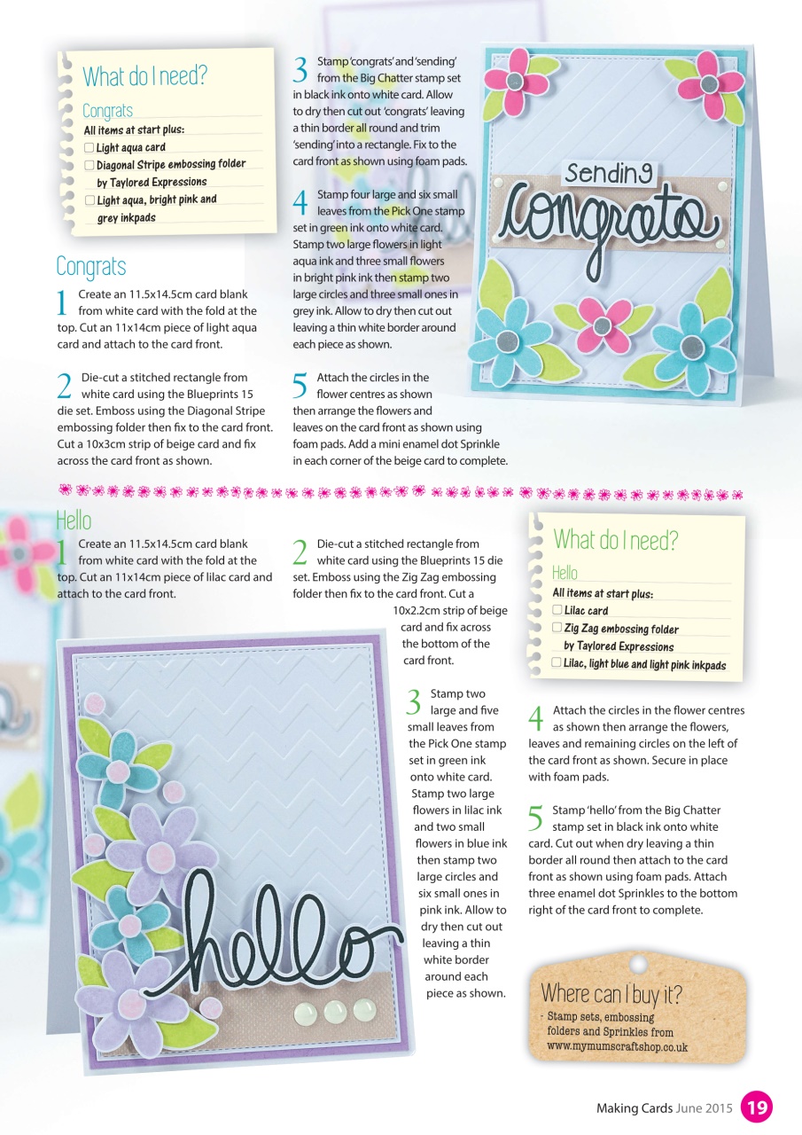 Making Cards & Papercraft Preview Pages