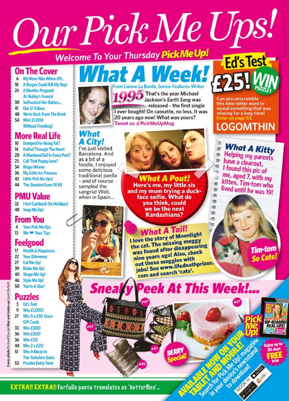 Pick Me Up Preview Pages