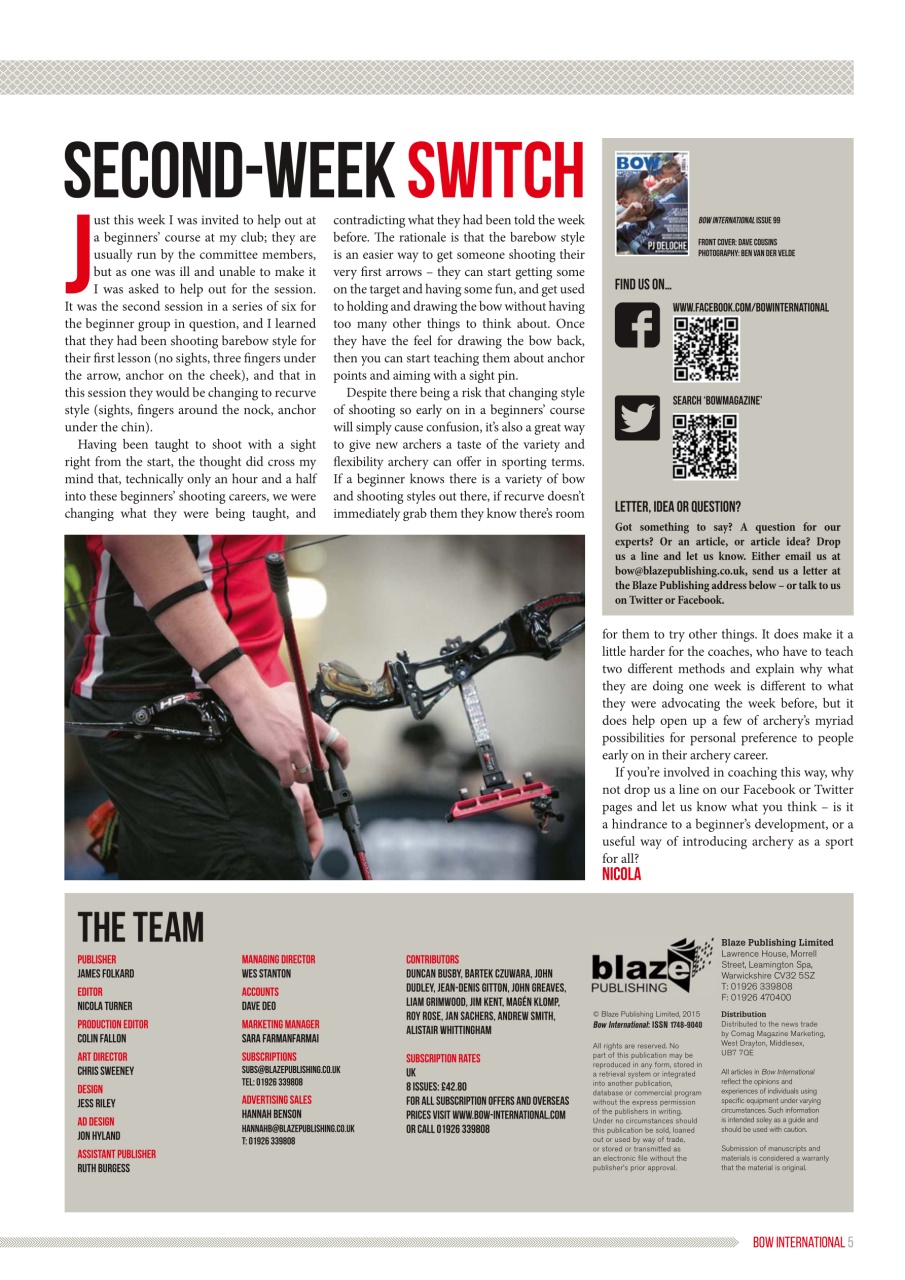 Bow International Preview Pages