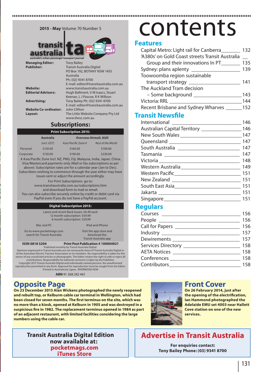 Transit Australia Preview Pages