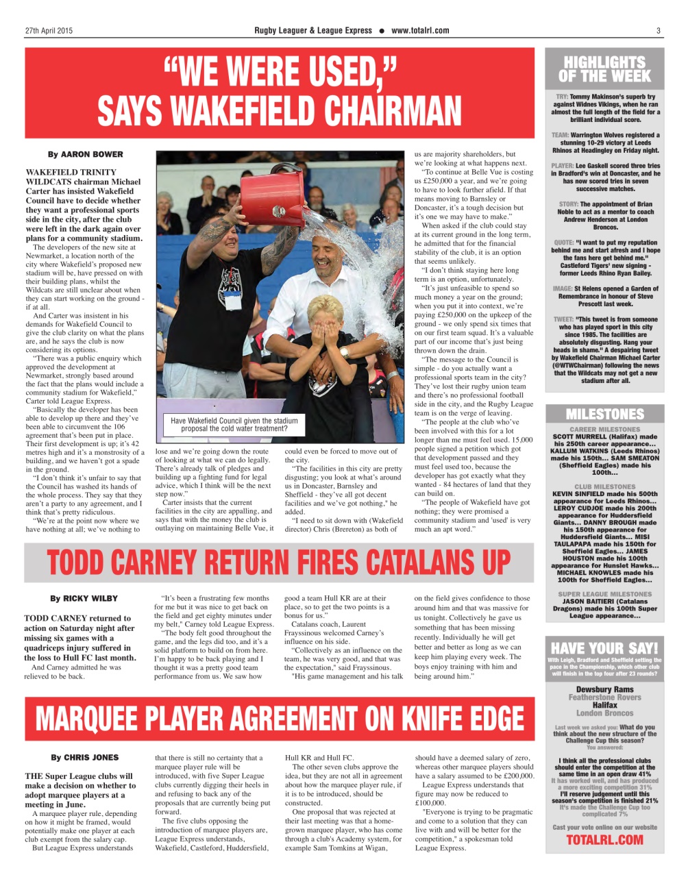 League Express Preview Pages