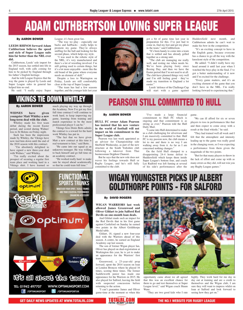 League Express Preview Pages