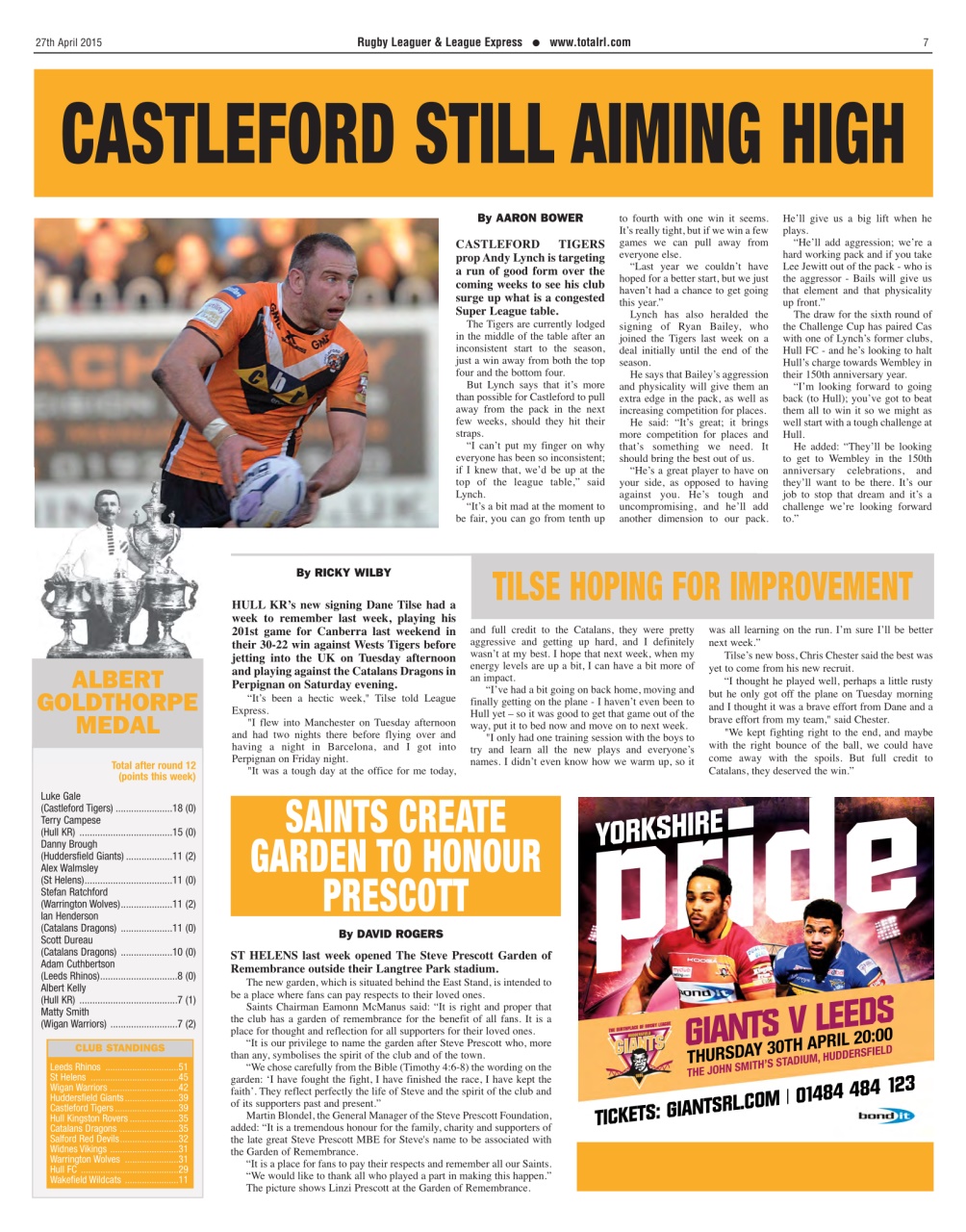 League Express Preview Pages