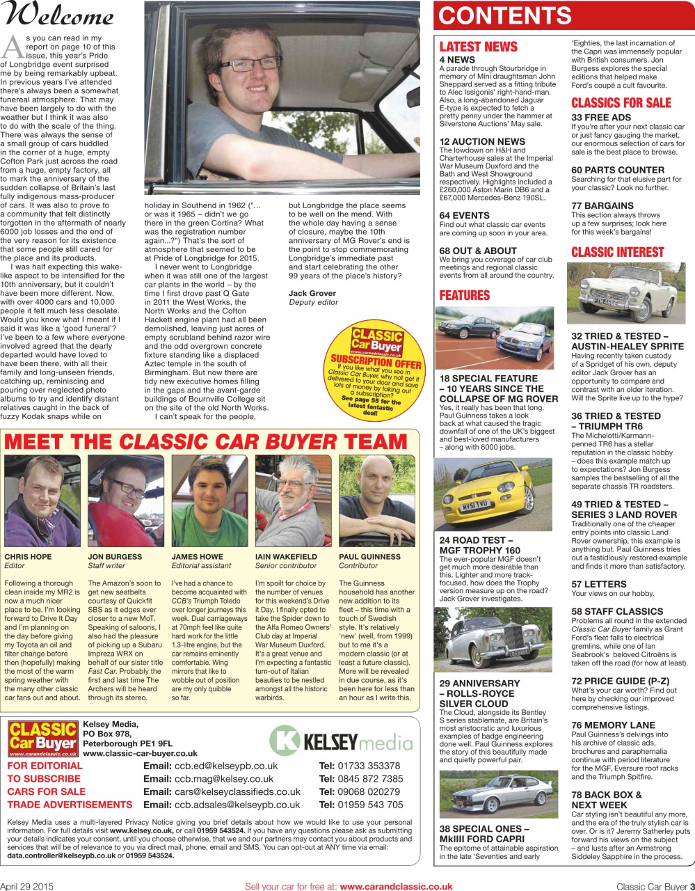 Classic Car Buyer Preview Pages