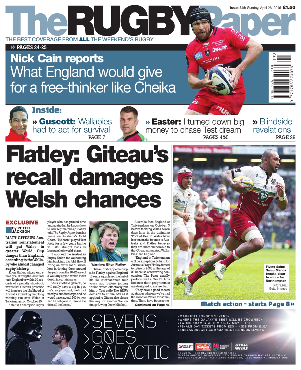 The Rugby Paper Preview Pages
