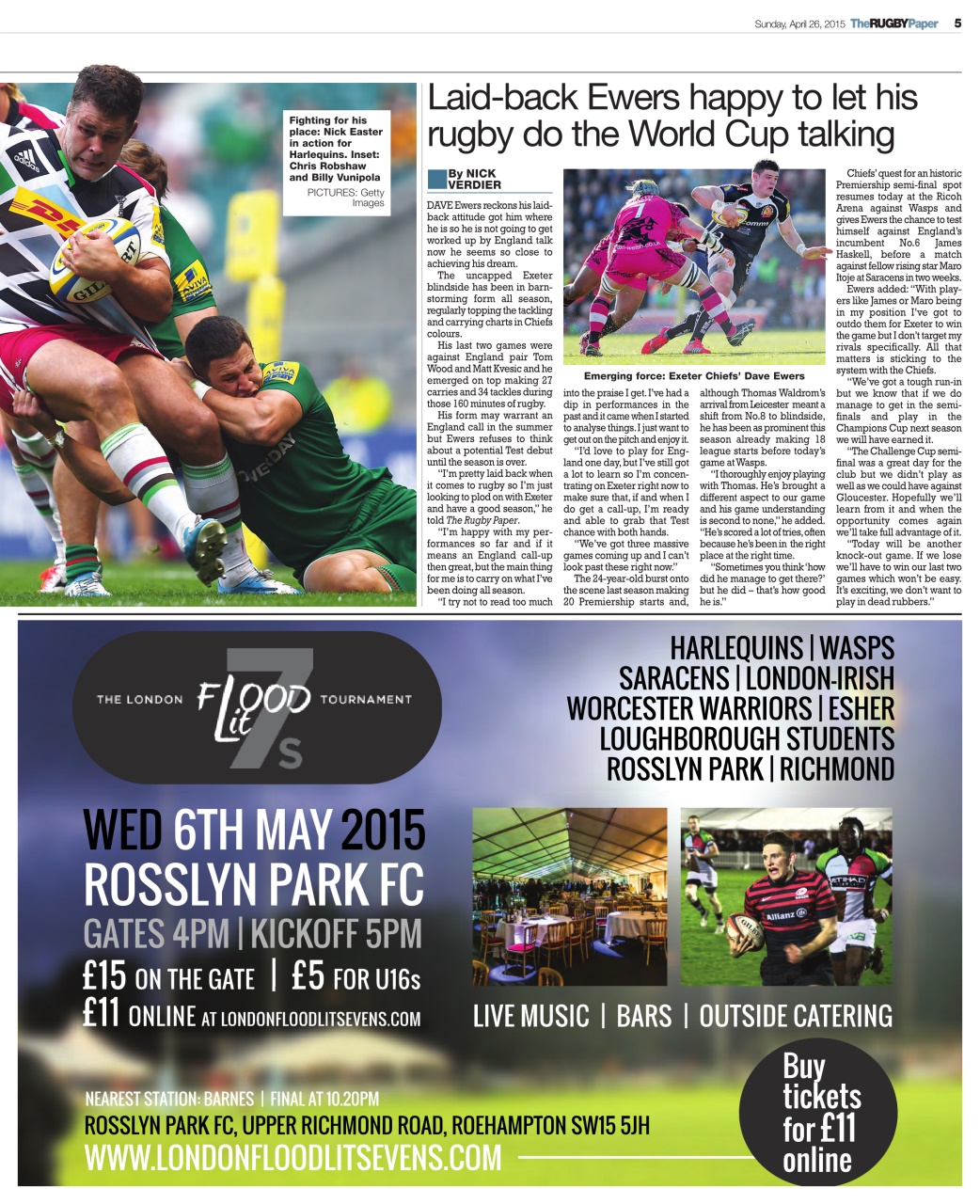The Rugby Paper Preview Pages