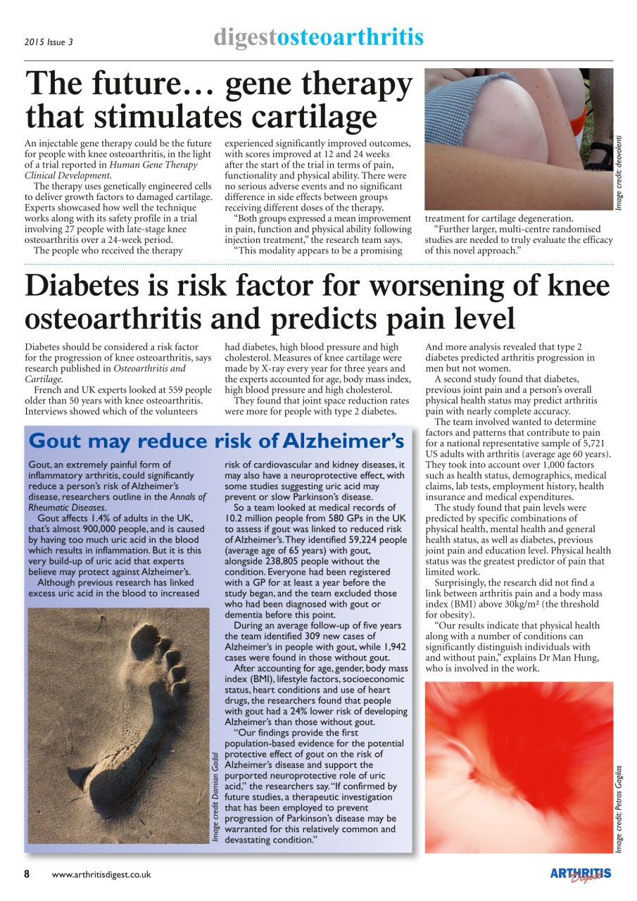 Arthritis Digest Preview Pages