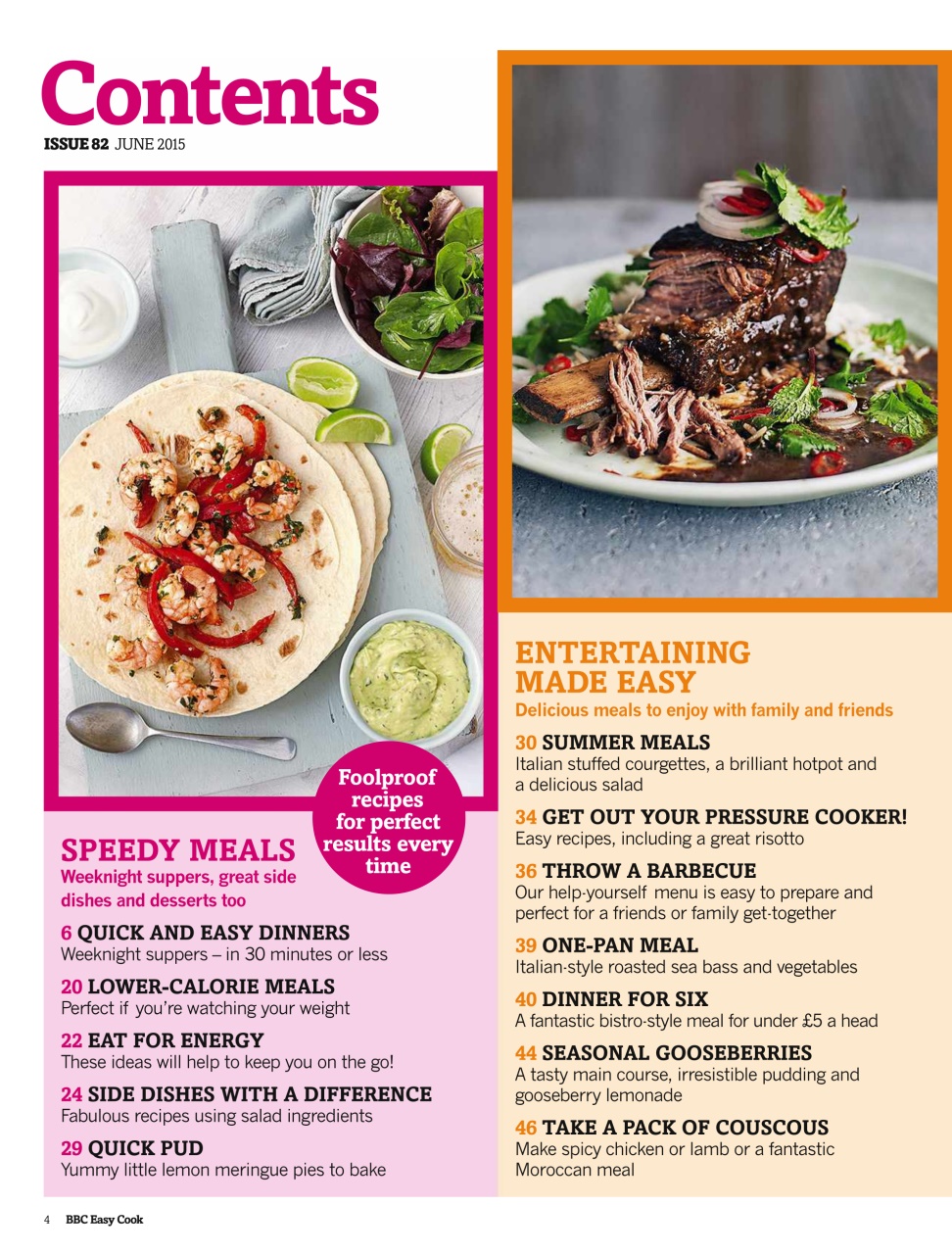 Easy Cook Magazine Preview Pages