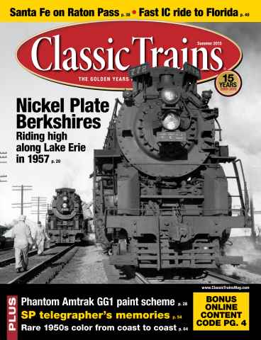 Classic Trains issue Summer 2015