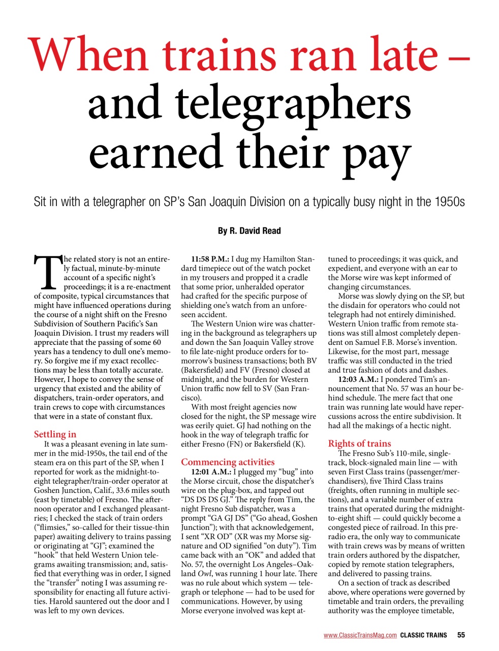 Classic Trains Preview Pages