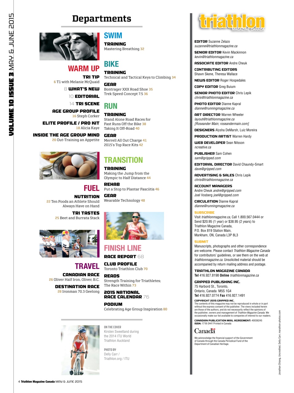 Triathlon Magazine Canada Preview Pages