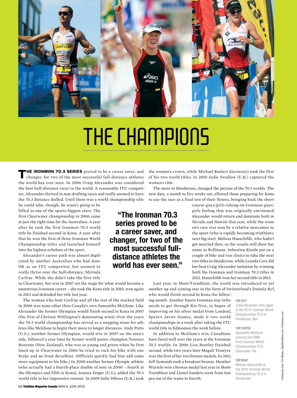 Triathlon Magazine Canada Preview Pages