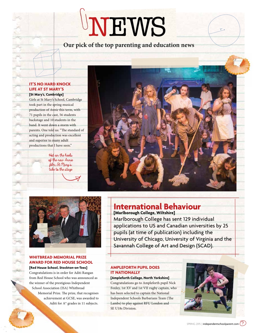Independent School Parent Preview Pages