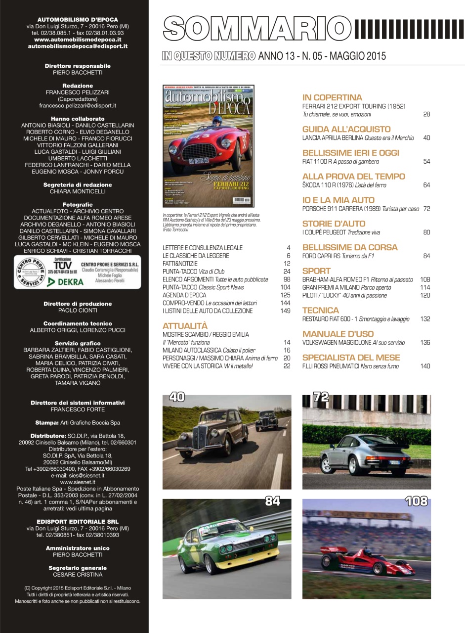 Automobilismo d'Epoca Preview Pages