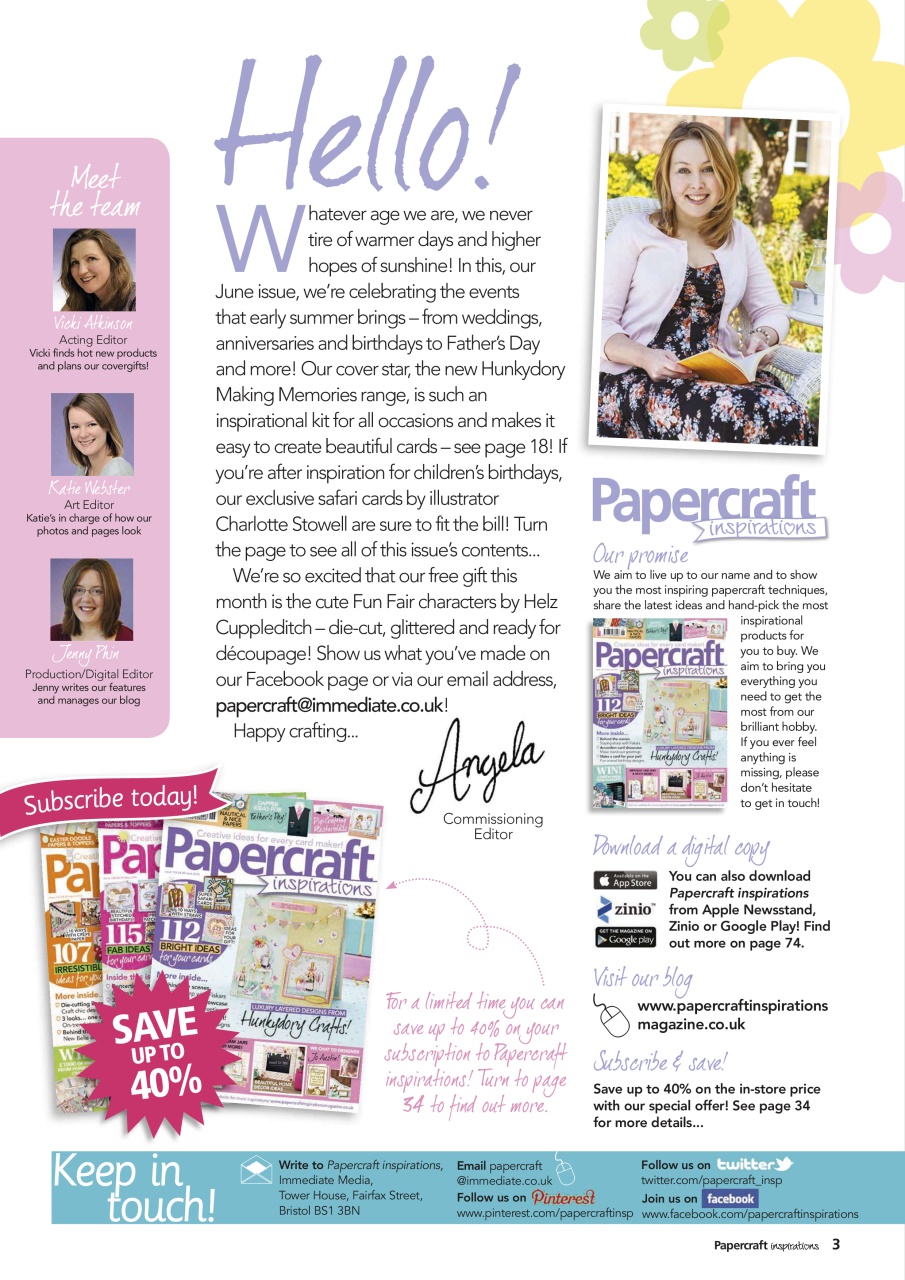 Papercraft Inspirations Preview Pages