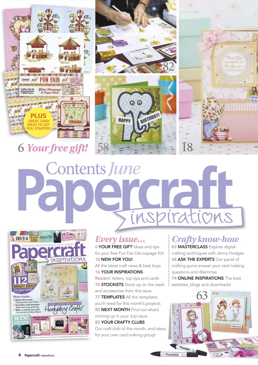 Papercraft Inspirations Preview Pages