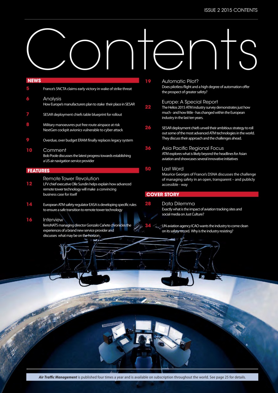 Air Traffic Management Preview Pages