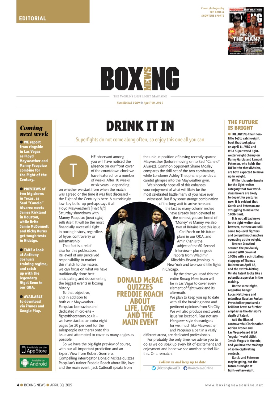Boxing News Preview Pages