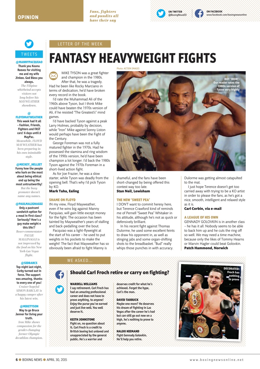 Boxing News Preview Pages