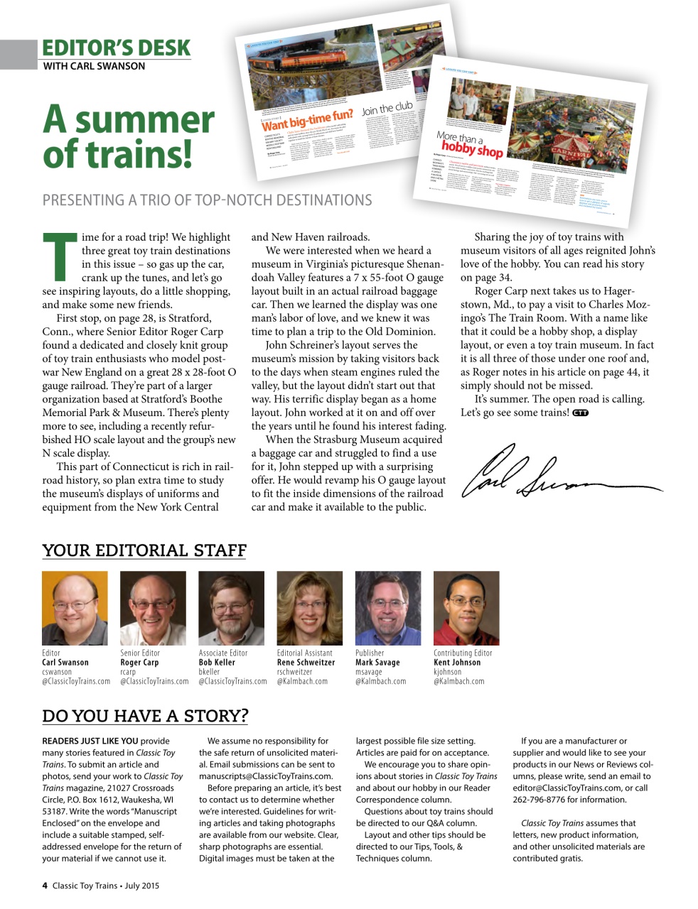 Classic Toy Trains Preview Pages