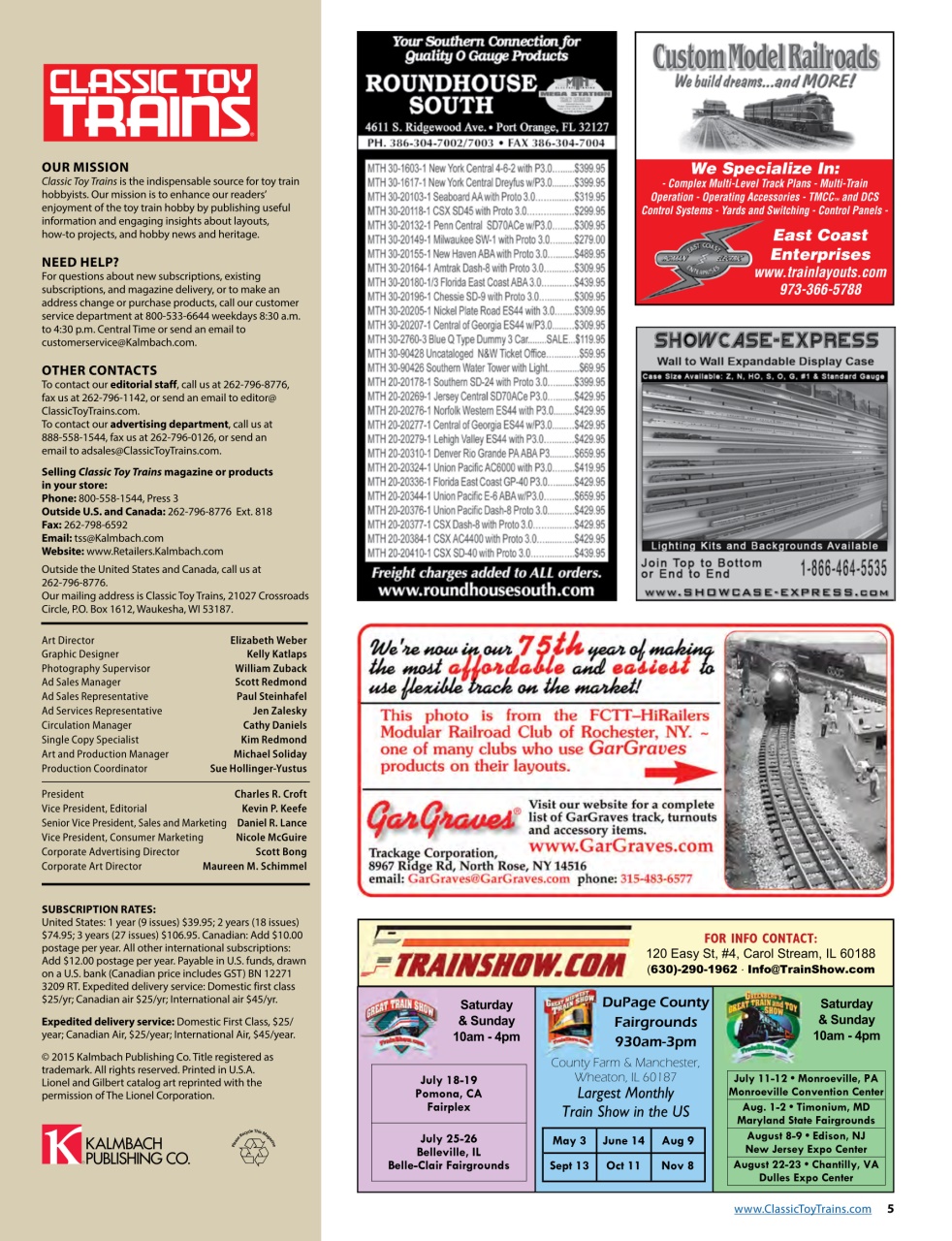 Classic Toy Trains Preview Pages