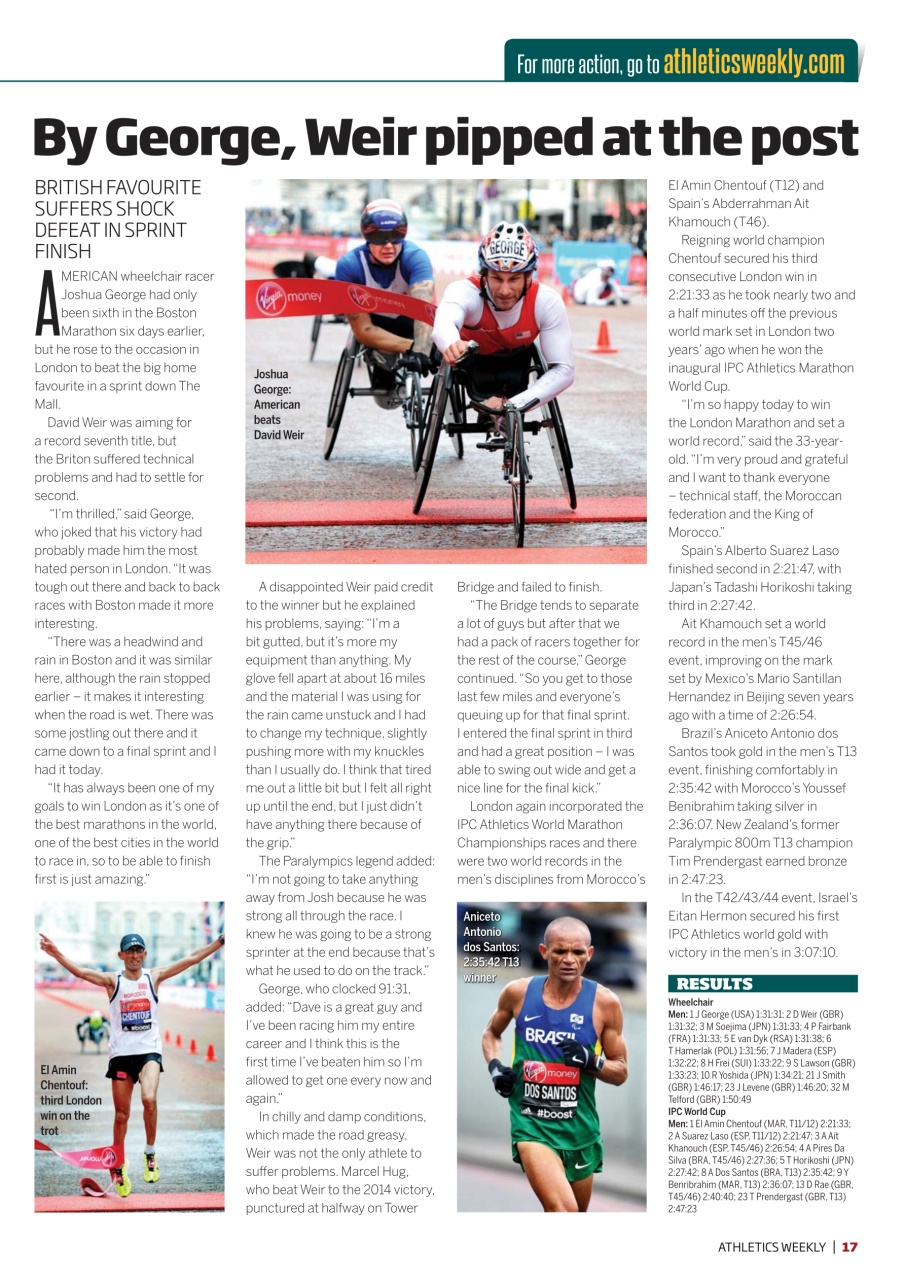 AW – Athletics Weekly Magazine Preview Pages