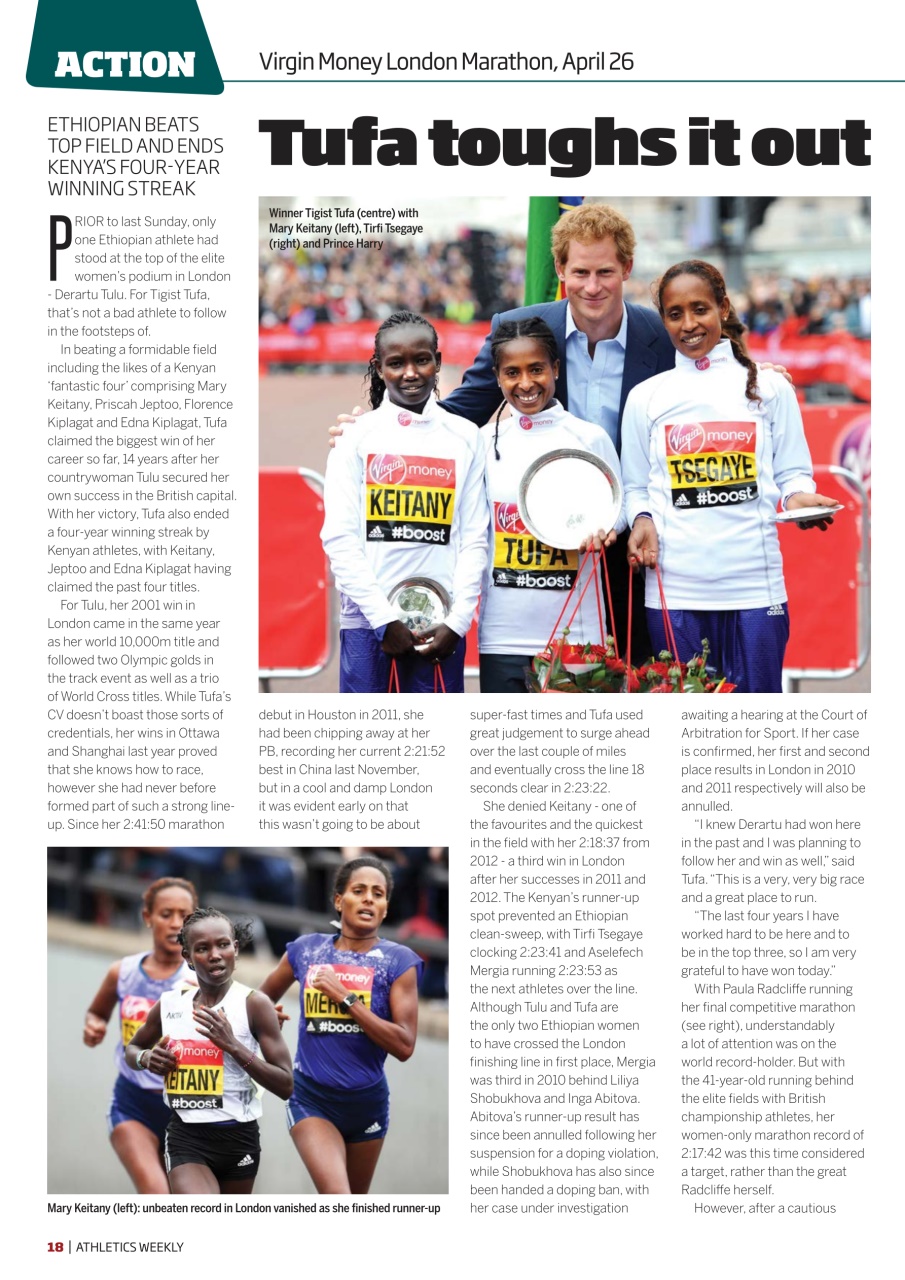 AW – Athletics Weekly Magazine Preview Pages