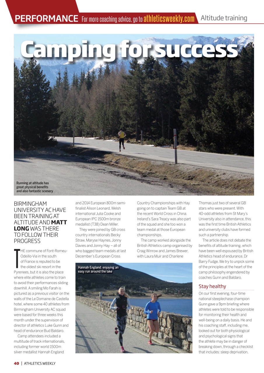 AW – Athletics Weekly Magazine Preview Pages