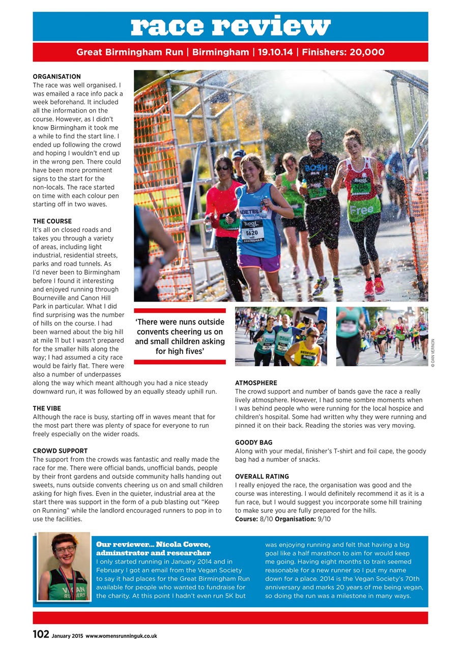 Women’s Running Preview Pages