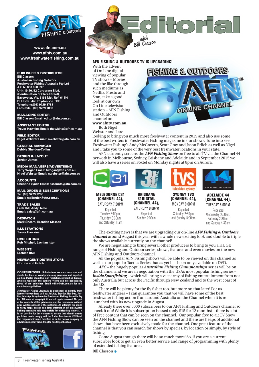 Freshwater Fishing Australia Preview Pages