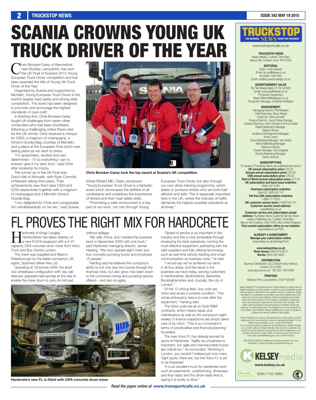 Truckstop News Preview Pages