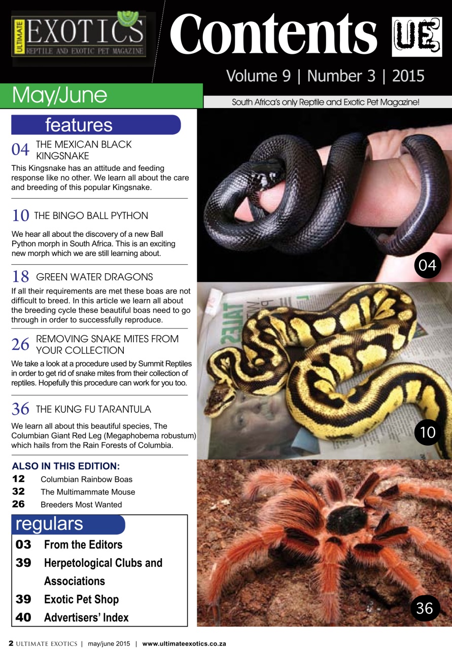 Ultimate Exotics Preview Pages