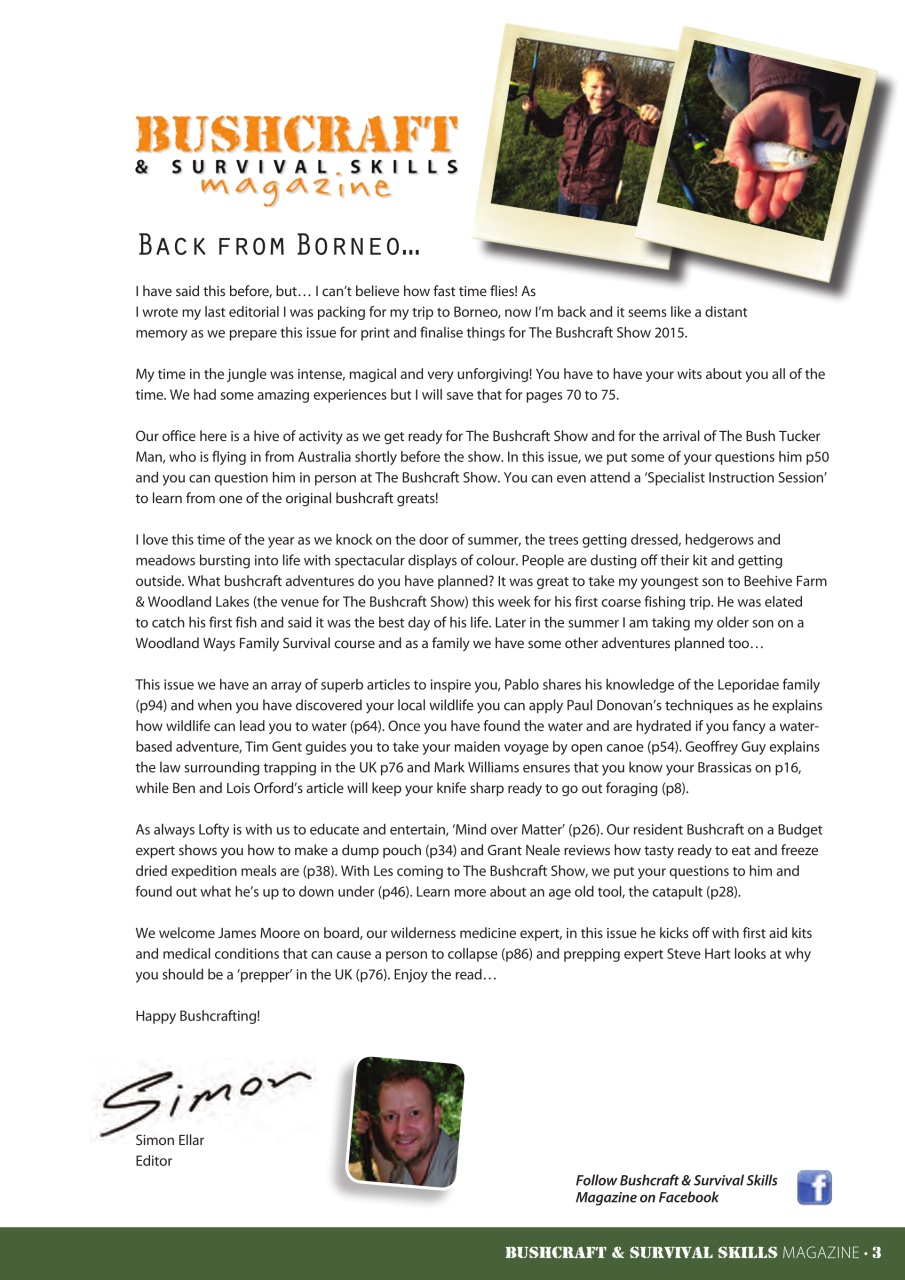 Bushcraft & Survival Skills Magazine Preview Pages