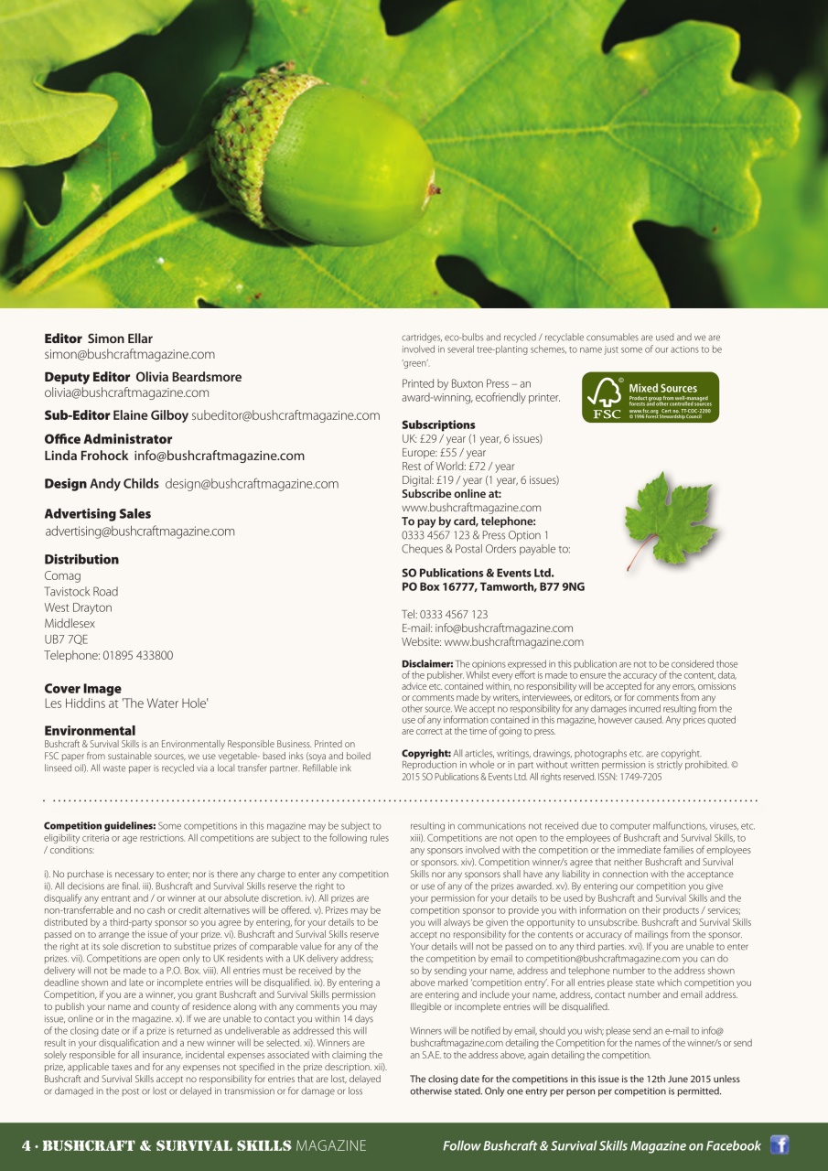 Bushcraft & Survival Skills Magazine Preview Pages
