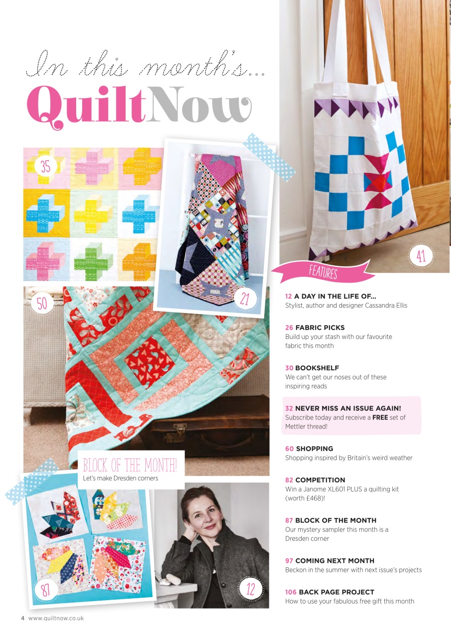 Quilt Now Preview Pages