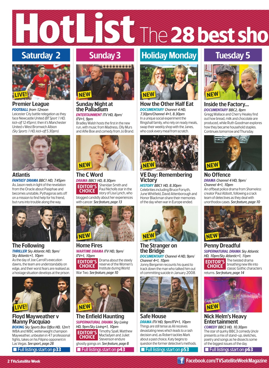 TV & Satellite Week Preview Pages
