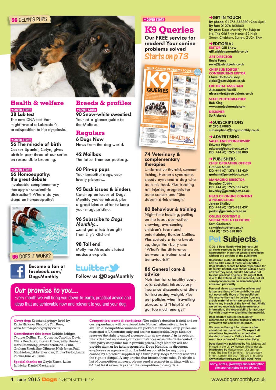 Dogs Monthly Preview Pages