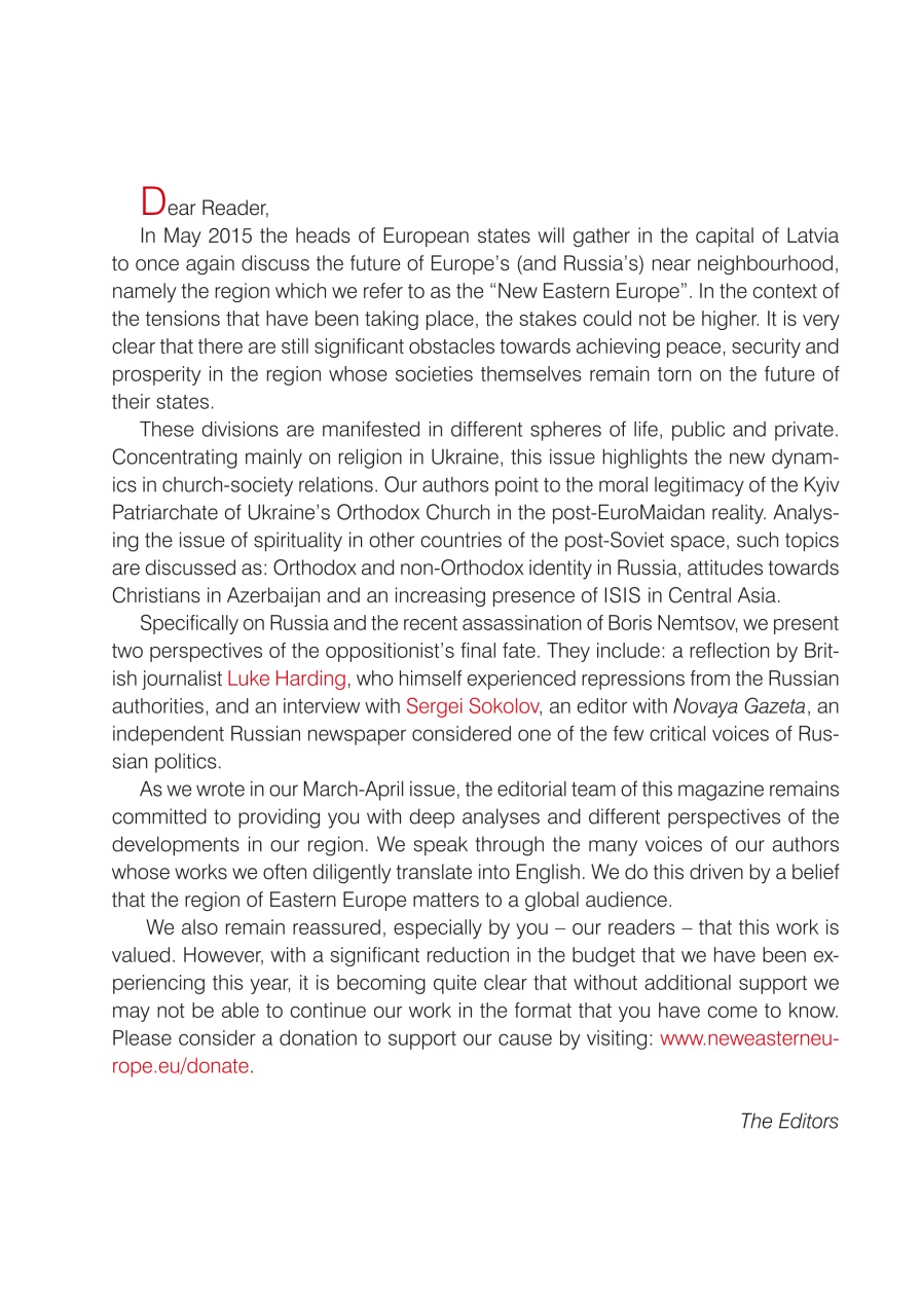 New Eastern Europe Preview Pages