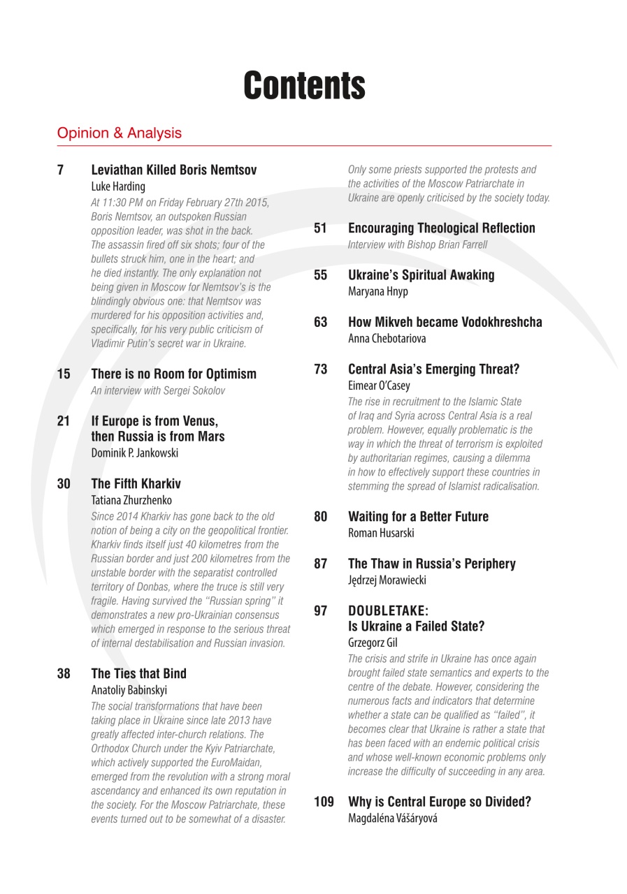 New Eastern Europe Preview Pages