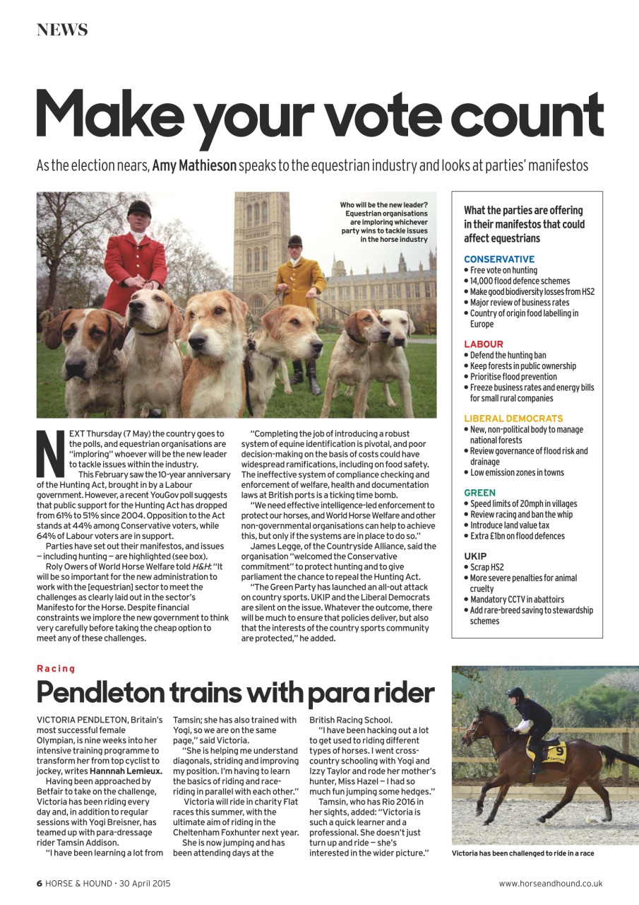 Horse & Hound Preview Pages