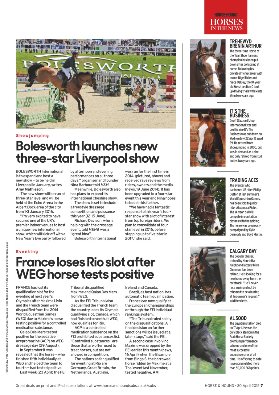 Horse & Hound Preview Pages