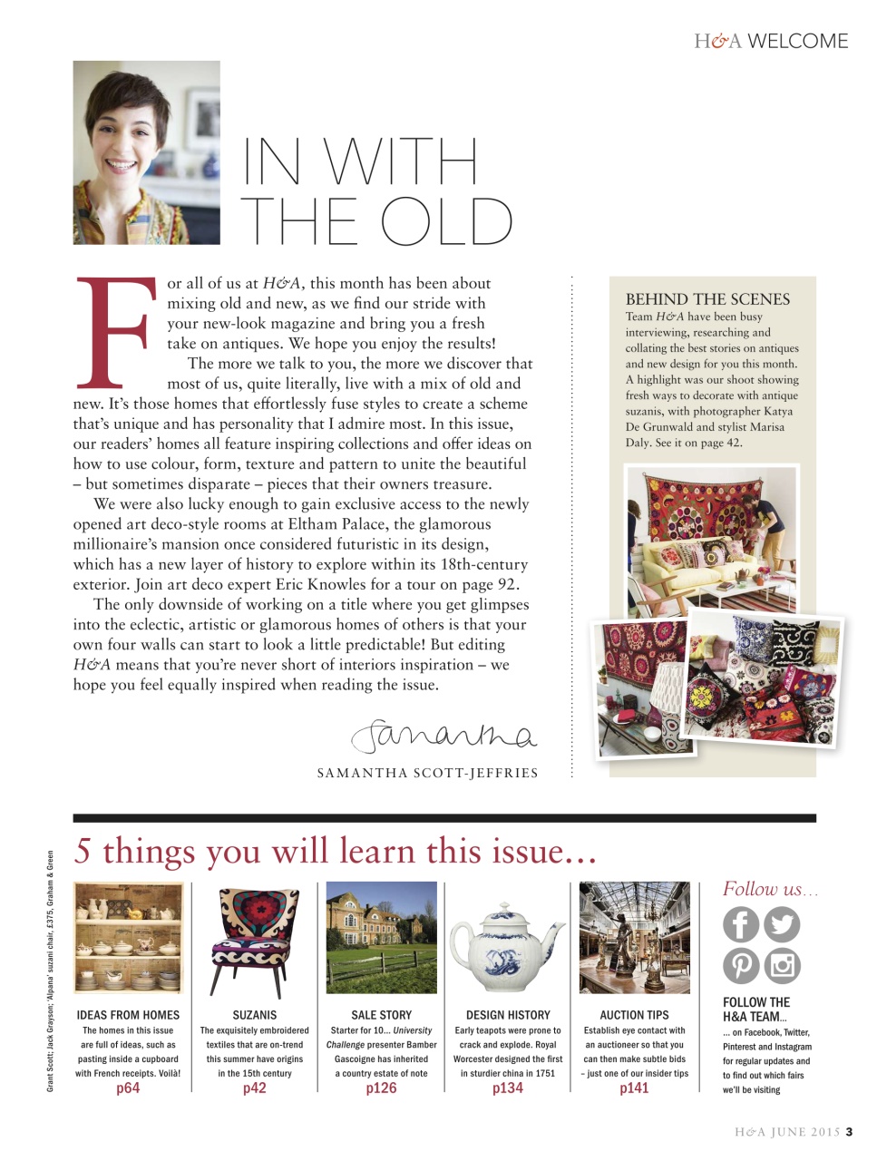 Homes & Antiques Magazine Preview Pages