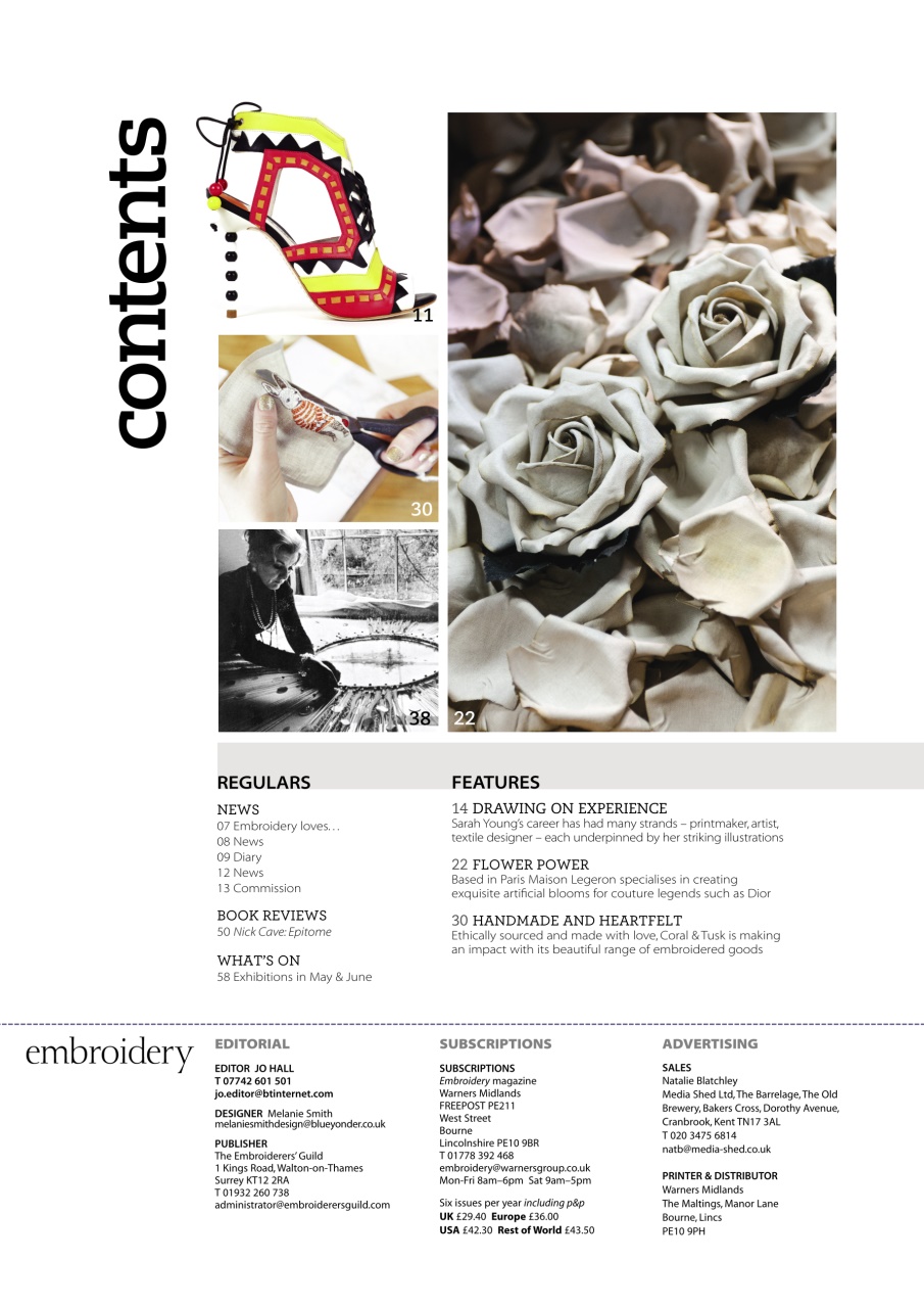 Embroidery Magazine Preview Pages