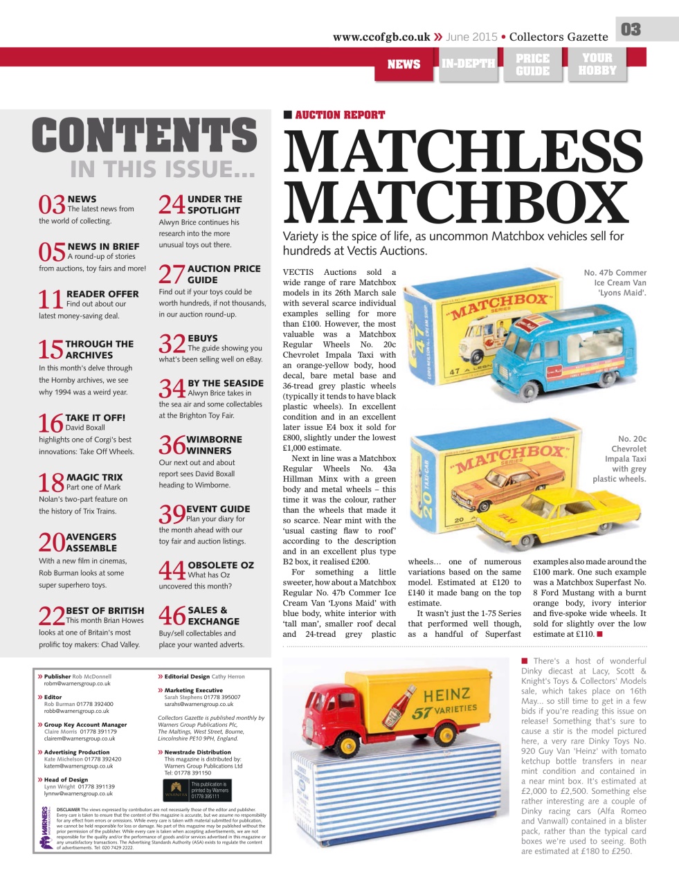 Collectors Gazette Preview Pages