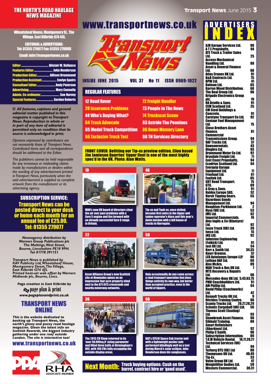 Transport News Preview Pages